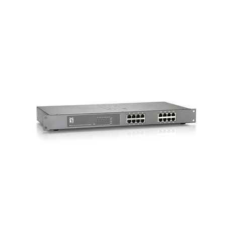 SWITCH NO GESTIONABLE LEVEL ONE FEP-1612W380 16P 16xPoE 100Mb 380W CARCASA METALICA - Imagen 5 de 5 SWITCH NO GESTIONABLE LEVEL ONE FEP-1612W380 16P 16xPoE 100Mb 380W CARCASA METALICA - Imagen 5 de 5