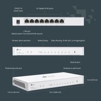 Miniatura 11 de SWITCH SEMIGESTIONABLE TP-LINK FESTA FS308G 8xRJ45 Gb CARCASA METALICA 1x ENTRADA PoE GESTION APLICA