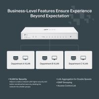 Miniatura 12 de SWITCH SEMIGESTIONABLE TP-LINK FESTA FS308G 8xRJ45 Gb CARCASA METALICA 1x ENTRADA PoE GESTION APLICA