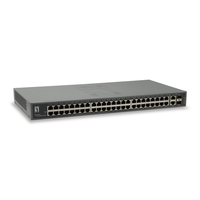 Miniatura 1 de SWITCH LEVEL ONE 50-Port Fast Ethernet Switch, 2 x Gigabit SFP/RJ45 Combo