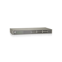 Miniatura 1 de SWITCH LEVEL ONE NO GESTION 24 PUERTOS 10/100 RACK 19"