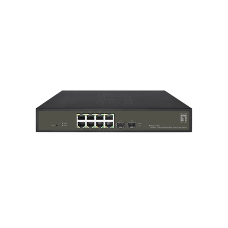 SWITCH SEMIGESTIONABLE LEVEL ONE HILBERT 8P POE 10/100/1000 130W +2P SFP 10/100/1000 CARCASA METALIC - Imagen 1 de 5 SWITCH SEMIGESTIONABLE LEVEL ONE HILBERT 8P POE 10/100/1000 130W +2P SFP 10/100/1000 CARCASA METALIC - Imagen 1 de 5