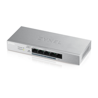 Miniatura 1 de ZyXEL GS1200-5HPV2 Managed Switch 5xGb (4xPoE+)