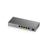 Miniatura 1 de ZYXEL  GS1350-6HP, 6 PORT MANAGED CCTV POE SWITCH, LONG RANG