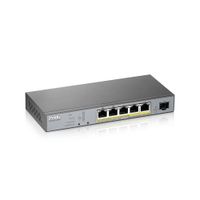 Miniatura 6 de ZYXEL  GS1350-6HP, 6 PORT MANAGED CCTV POE SWITCH, LONG RANG