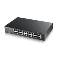 Miniatura 4 de GS1900-24E v3  24-puertos GbE L2 Smart Switch  escrtorio sin ventilador. IPv6  VLAN. No gest en Nebula. Cable CA kit de montaje pared y rack