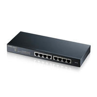 Miniatura 1 de ZYXEL GS1900-8  8 PORT GBE L2 SMART SWITCH  DESKTOP  FANLESS