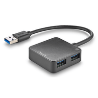 Miniatura 1 de HUB  USB 3.0 NGS IHUB TINY 3.0 4xUSB-A CABLE INTEGRADO COLOR NEGRO