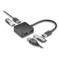 Miniatura 4 de HUB  USB 3.0 NGS IHUB TINY 3.0 4xUSB-A CABLE INTEGRADO COLOR NEGRO