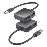 Miniatura 5 de HUB  USB 3.0 NGS IHUB TINY 3.0 4xUSB-A CABLE INTEGRADO COLOR NEGRO