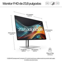 Miniatura 9 de HP Monitor FHD HP serie 7 Pro de 23,8 pulgadas - 724pf   23.8" LCD IPS Full HD HDMI