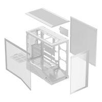 Miniatura 8 de CAJA ATX SEMITORRE ABYSM ARIAN FRAME A400 WHITE 1x3.5" 1x2.5" USB-C GPU MAX 420mm