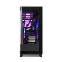 Miniatura 5 de NOX Semitorre HUMMER ETHER Cristal Curvo Negro