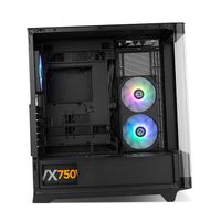 Miniatura 13 de NOX Semitorre HUMMER ETHER Cristal Curvo Negro