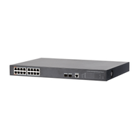Miniatura 1 de (DH-PFS4218-16GT-240) DAHUA SWITCH L2 POE GESTIONABLE 16 PUERTOS GIGABIT + 2 SFP UPLINK GIGABIT