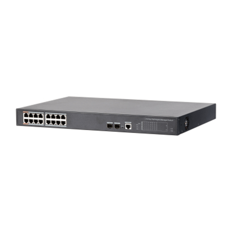 (DH-PFS4218-16GT-240) DAHUA SWITCH L2 POE GESTIONABLE 16 PUERTOS GIGABIT + 2 SFP UPLINK GIGABIT - Imagen 1 de 2 (DH-PFS4218-16GT-240) DAHUA SWITCH L2 POE GESTIONABLE 16 PUERTOS GIGABIT + 2 SFP UPLINK GIGABIT - Imagen 1 de 2