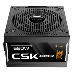 Fuente Alimentación 650W ANTEC  CSK650DC EC 80 PLUS Bronze Non-Modular Negro