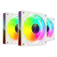 Miniatura 3 de KIT 3xVENTILADOR INTERNO ARGB MARS GAMING MF3DPROKIT BLANCO 120mm ARGB ARGB HUB RF REMOTE