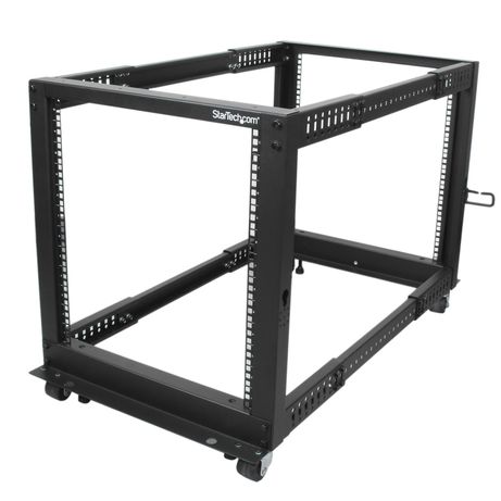 STARTECH Rack de Marco Abierto con Profundidad Ajustable de 4 Columnas 12U y 19 Pulgadas con Ruedas/Niveladores y Anillas de Gestión de Cableado - Ar - Imagen 2 de 7 STARTECH Rack de Marco Abierto con Profundidad Ajustable de 4 Columnas 12U y 19 Pulgadas con Ruedas/Niveladores y Anillas de Gestión de Cableado - Ar - Imagen 2 de 7