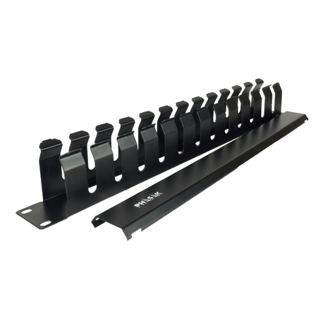 PHASAK Guiacables con tapa PHASAK para Rack de 19" 1U - PA 5095 Negro - Imagen 1 de 5 PHASAK Guiacables con tapa PHASAK para Rack de 19" 1U - PA 5095 Negro - Imagen 1 de 5