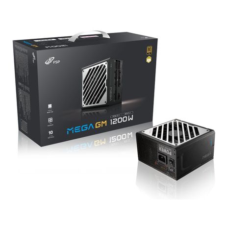 Fuente Alimentación 1200W FSP MEGA GM 1200W Unidad de fuente de alimentación ATX ATX3.1 Negro 80 PLUS Gold Fully-Modular Negro - Imagen 9 de 9 Fuente Alimentación 1200W FSP MEGA GM 1200W Unidad de fuente de alimentación ATX ATX3.1 Negro 80 PLUS Gold Fully-Modular Negro - Imagen 9 de 9