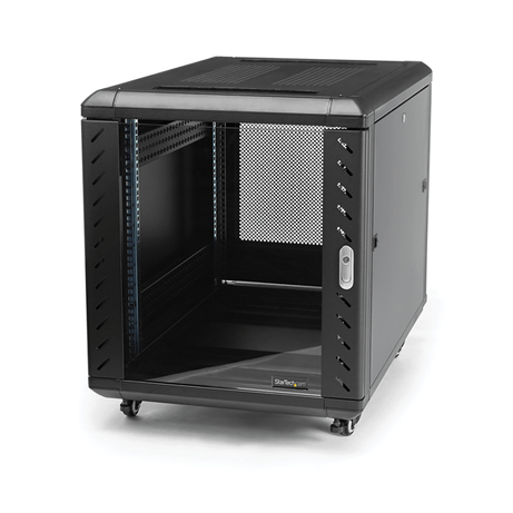 STARTECH Armario Rack Cerrado para Ensamblar de 12U 36" Pulgadas con Rodamientos Negro - Imagen 1 de 9 STARTECH Armario Rack Cerrado para Ensamblar de 12U 36" Pulgadas con Rodamientos Negro - Imagen 1 de 9