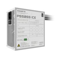 Miniatura 2 de Fuente Alimentación 550W GIGABYTE  P550SS ICE Fuente de Alimentación - PCIe 5.0, 80 PLUS Silver, Ventilador de 120 mm, Compatible con ATX 3.0, Enchufe