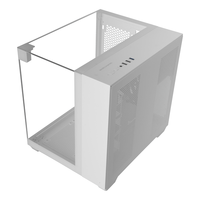 Miniatura 1 de CAJA MICROATX GAMING MARS GAMING MCVISIONMW TRIPLE CRISTAL TEMPLADO GPU 330mm 1x3.5 1x2.5 BLANCO