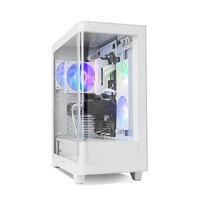 Miniatura 1 de NOX Semitorre HUMMER ETHER  Cristal Curvo Blanco