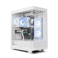 Miniatura 3 de NOX Semitorre HUMMER ETHER  Cristal Curvo Blanco