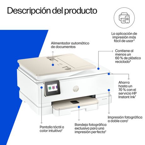 HP Multifunción A4Wifi Thermal Inkjet Dúplex Envy 7930 All-in-One Color Impresora - Imagen 5 de 10 HP Multifunción A4Wifi Thermal Inkjet Dúplex Envy 7930 All-in-One Color Impresora - Imagen 5 de 10