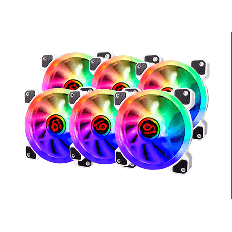 TALIUS IRIS SPECTRUM ARGB/CRONOS -KIT DE 6 VENTILADORES 120 MM COLOR BLANCO - Imagen 1 de 3 TALIUS IRIS SPECTRUM ARGB/CRONOS -KIT DE 6 VENTILADORES 120 MM COLOR BLANCO - Imagen 1 de 3
