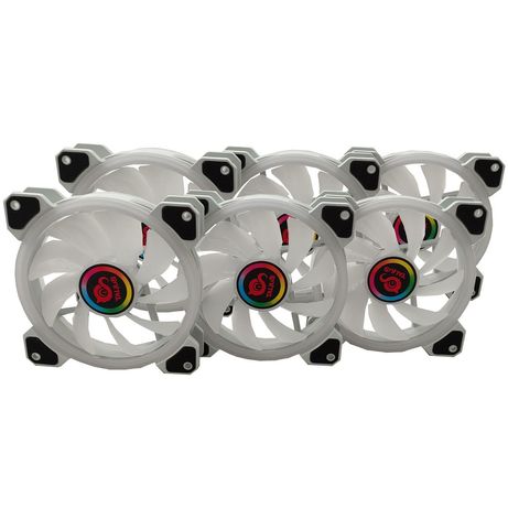 TALIUS IRIS SPECTRUM ARGB/CRONOS -KIT DE 6 VENTILADORES 120 MM COLOR BLANCO - Imagen 3 de 3 TALIUS IRIS SPECTRUM ARGB/CRONOS -KIT DE 6 VENTILADORES 120 MM COLOR BLANCO - Imagen 3 de 3