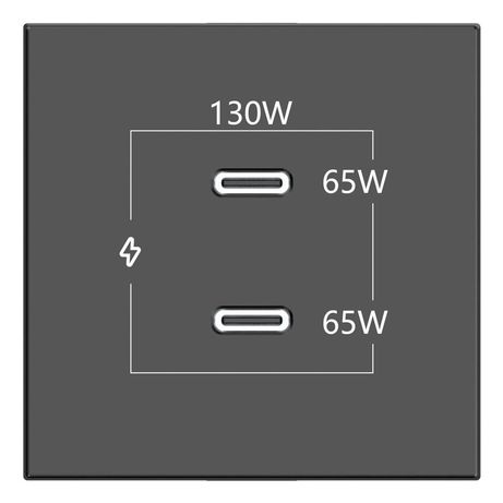 KRAMER CONNECT - ROOM CONNECTIVITY BLACK 2 PORTS USBC 130W ( - Imagen 2 de 2 KRAMER CONNECT - ROOM CONNECTIVITY BLACK 2 PORTS USBC 130W ( - Imagen 2 de 2