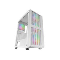 Miniatura 3 de CAJA ATX SEMITORRE GAMING MARS GAMING MCVAULTW FRONTAL BLANCO MALLA VERTICAL 4x120mm ARGB 3xPCI VERT