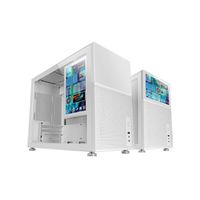 Miniatura 4 de CAJA MICROATX GAMING MARS GAMING MC-LCD BLANCA CON PANTALLA IPS 8" MINI HDMI VENTANA LATERAL CRISTAL TEMPLADO