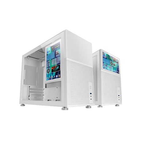 CAJA MICROATX GAMING MARS GAMING MC-LCD BLANCA CON PANTALLA IPS 8" MINI HDMI VENTANA LATERAL CRISTAL TEMPLADO - Imagen 4 de 4 CAJA MICROATX GAMING MARS GAMING MC-LCD BLANCA CON PANTALLA IPS 8" MINI HDMI VENTANA LATERAL CRISTAL TEMPLADO - Imagen 4 de 4