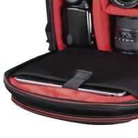 Miniatura 2 de Hama Miami 150 Mochila para C  mara Negro Rojo