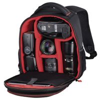 Miniatura 3 de Hama Miami 150 Mochila para C  mara Negro Rojo