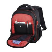 Miniatura 4 de Hama Miami 150 Mochila para C  mara Negro Rojo