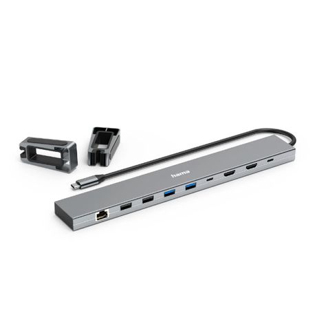 Hama Dock Station, 9 Puertos (4 x USB-A+ 2 USB-C + 2 x HDMI + Ethernet), 5Gbps, Aluminio - Imagen 9 de 12 Hama Dock Station, 9 Puertos (4 x USB-A+ 2 USB-C + 2 x HDMI + Ethernet), 5Gbps, Aluminio - Imagen 9 de 12