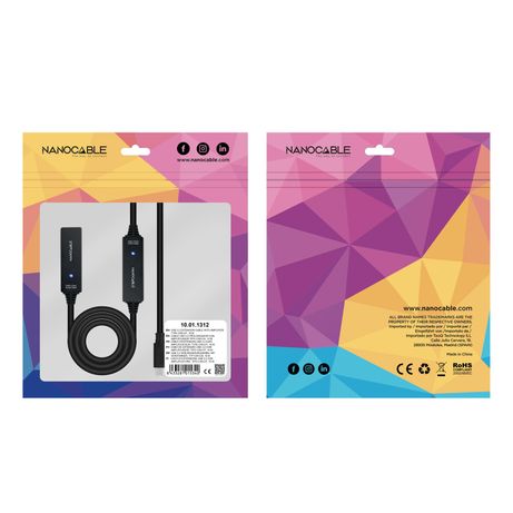 Nanocable Cable USB 3.2 amplif. C/M-C/H 10 m - Imagen 6 de 6 Nanocable Cable USB 3.2 amplif. C/M-C/H 10 m - Imagen 6 de 6