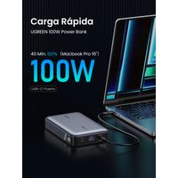 Miniatura 14 de UGREEN POWER BANK NEXODE 100W-20000MAH,CARGA RAPIDA - GRIS