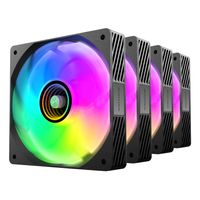 Miniatura 5 de KIT 4xVENTILADOR INTERNO ARGB MARS GAMING MF3DPROKIT NEGRO 120mm ARGB HUB RF REMOTE