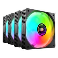 Miniatura 6 de KIT 4xVENTILADOR INTERNO ARGB MARS GAMING MF3DPROKIT NEGRO 120mm ARGB HUB RF REMOTE