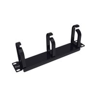 Miniatura 6 de PANEL ORGANIZADOR DE CABLES 1U PARA ARMARIO RACK 10" COLOR NEGRO