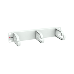 PANEL ORGANIZADOR DE CABLES 1U PARA ARMARIO RACK 10" COLOR GRIS CLARO (RAL 7035)