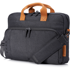 HP Maletin ENVY URBAN Portatil 15,6 Pulgadas 3KJ73AA Resistente al agua Color Gris/Cuero