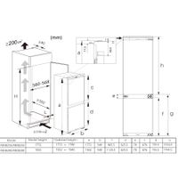 Miniatura 10 de FRIGORIFICO COMBI INTEGRABLE HISENSE RB3B250SAWE SIN NOFROST E ALTO 177 CM ANCHO 54 CM