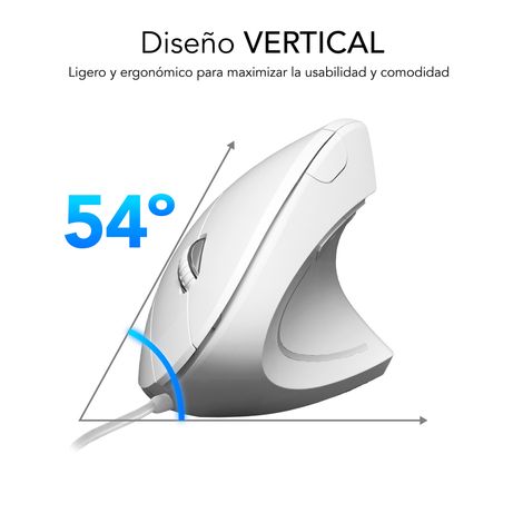 RATON SUBBLIM VERTICAL ERGO WIRED WHITE - Imagen 5 de 8 RATON SUBBLIM VERTICAL ERGO WIRED WHITE - Imagen 5 de 8